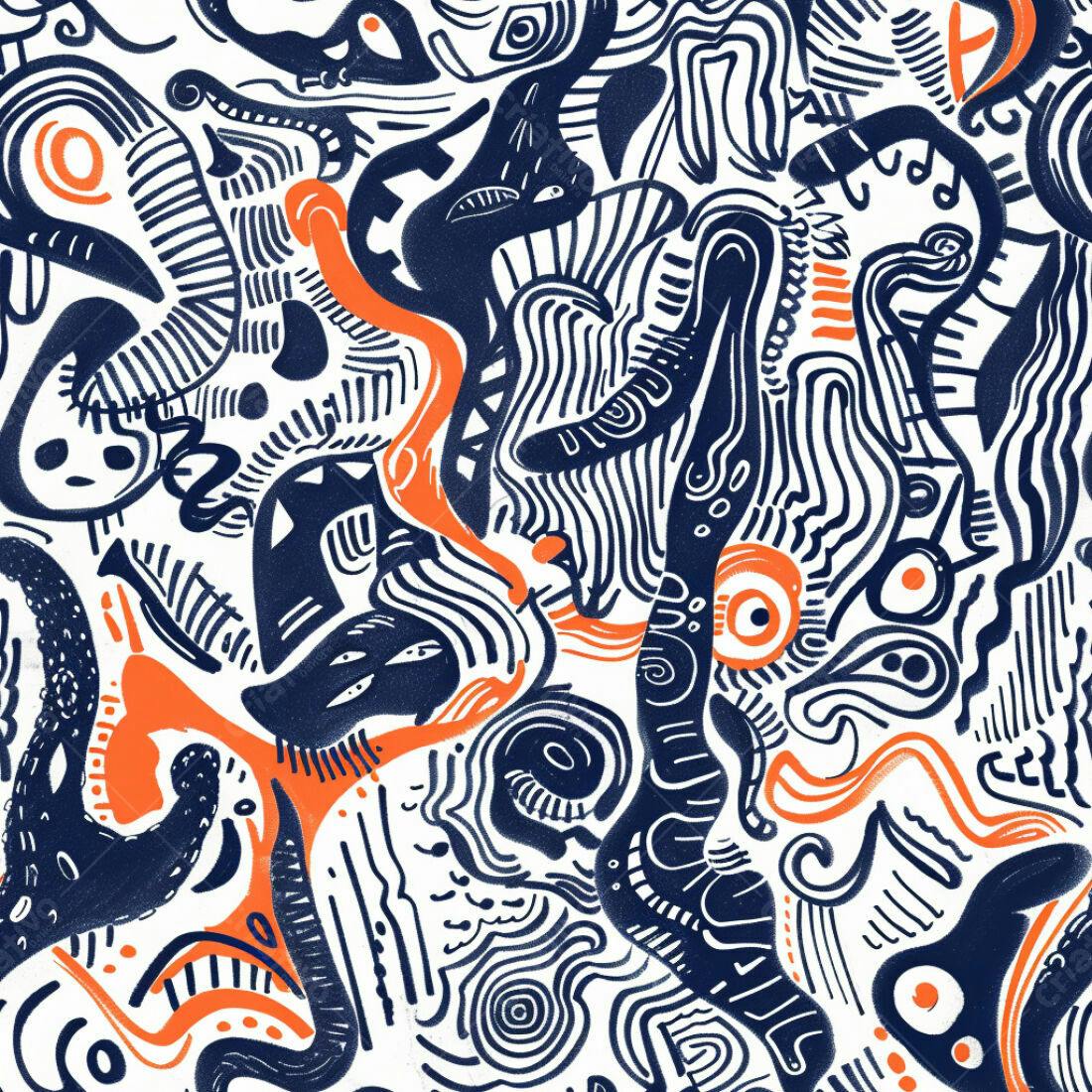 Textura Abstrata Azul e Laranja para Fundo