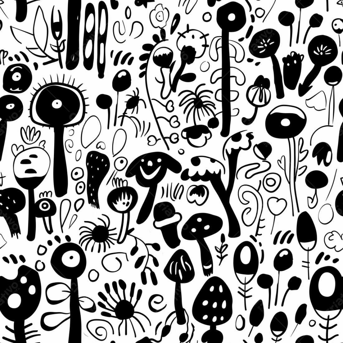 Textura floral monocromática para fundo