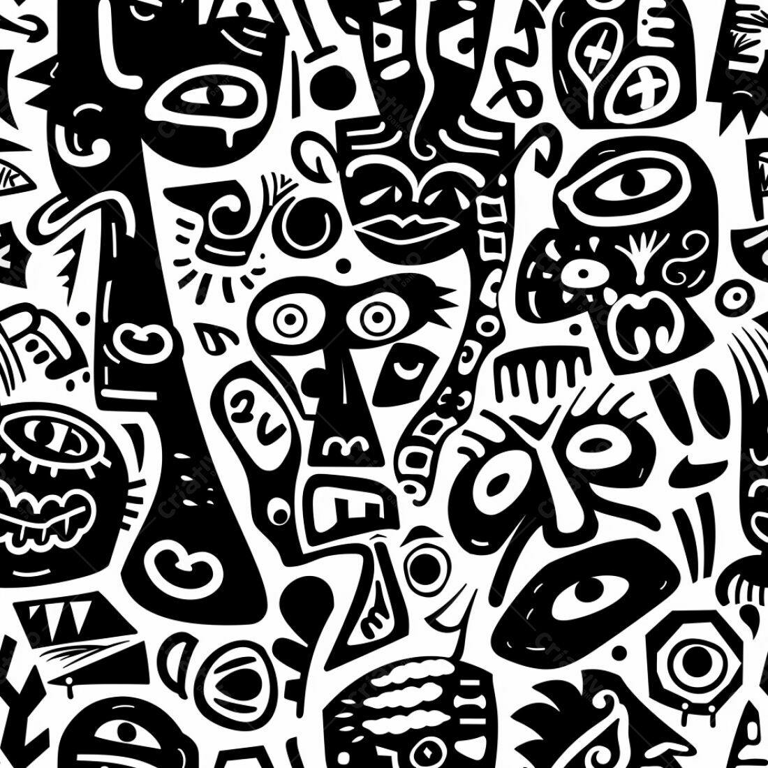 Textura Abstrata Preto e Branco para Fundo