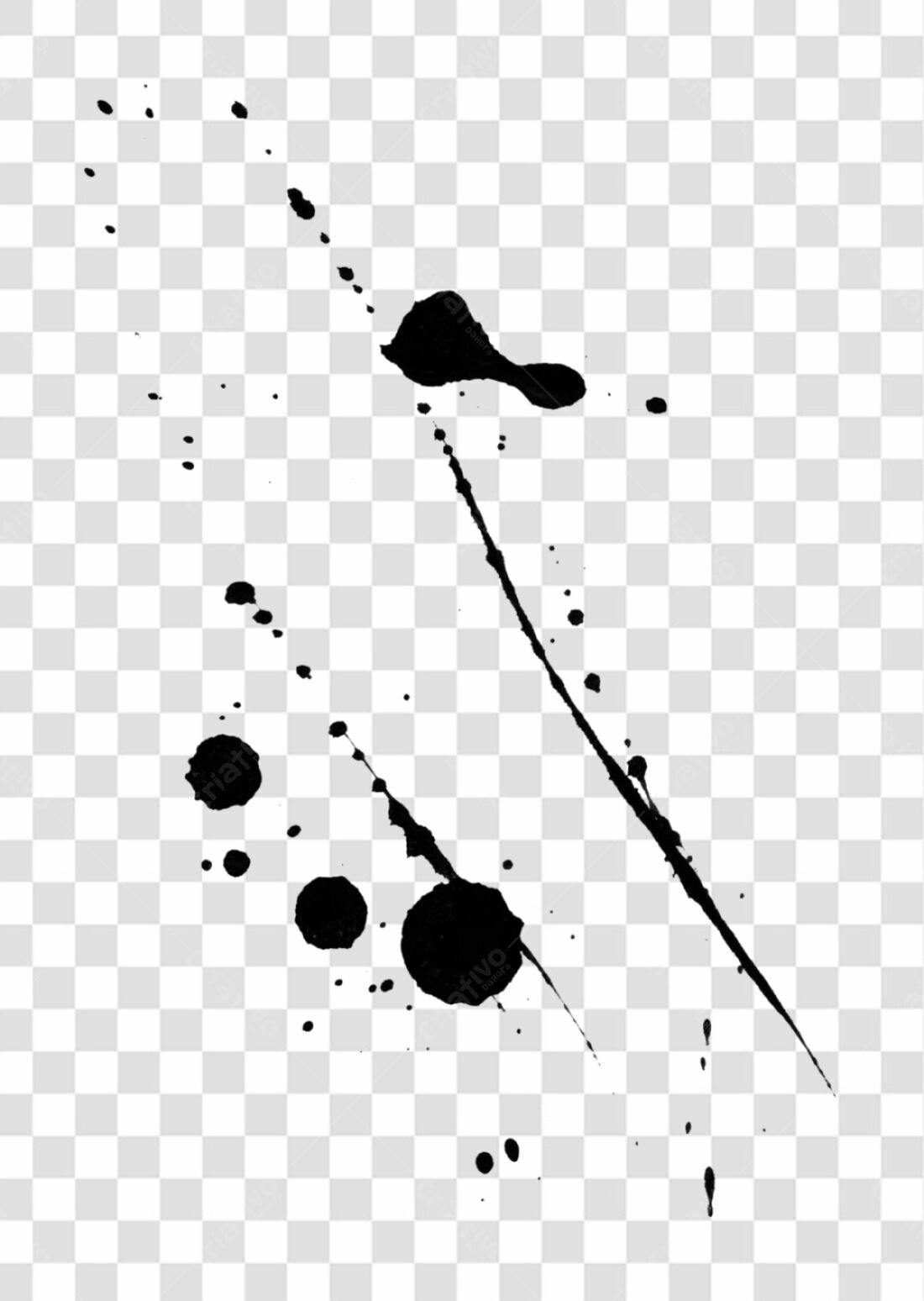 Icones de respingos de tinta PNG com fundo transparente