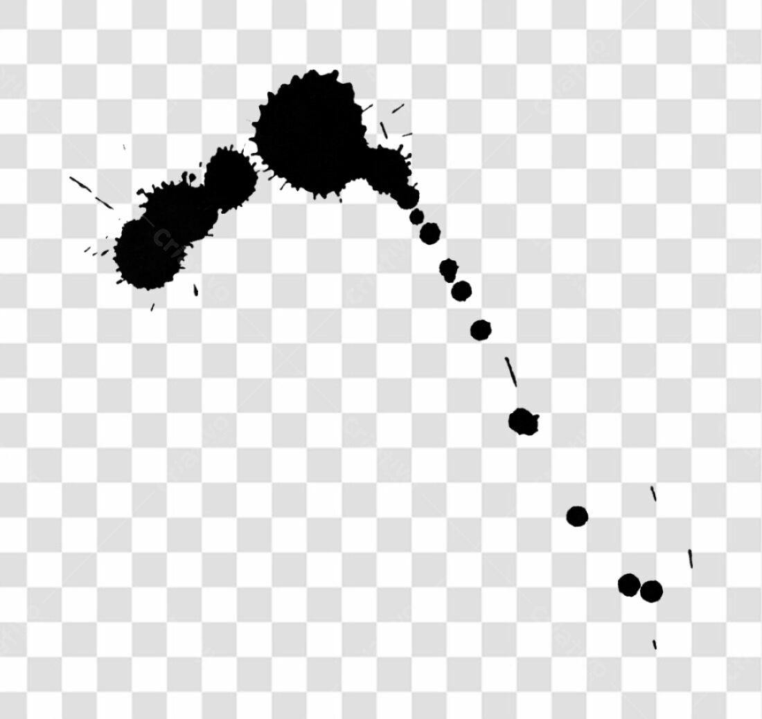 Icone de respingos de tinta PNG com fundo transparente