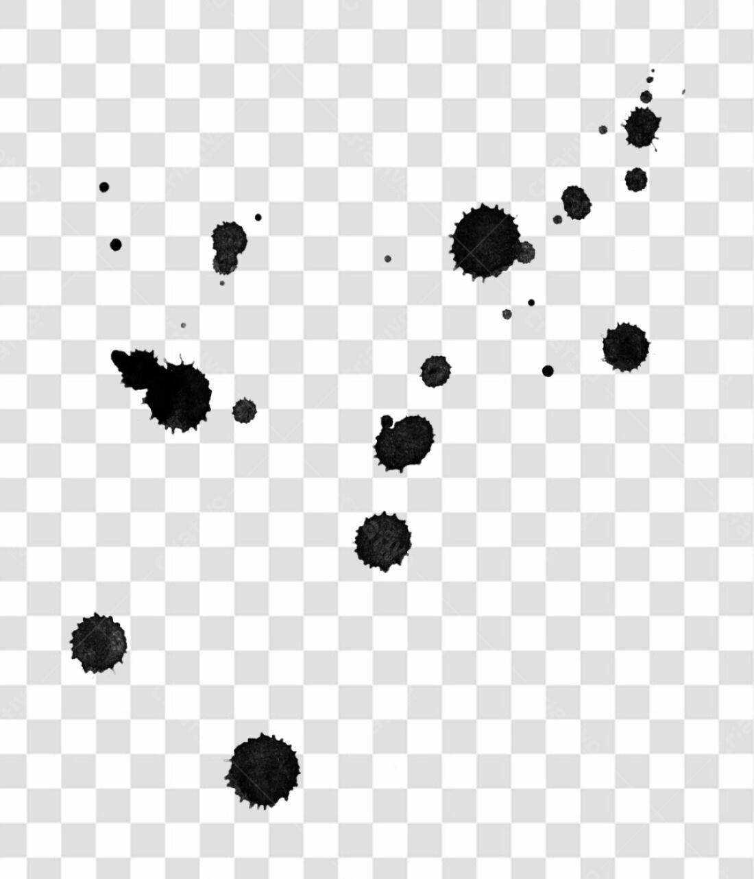 Icones de manchas de tinta PNG com fundo transparente