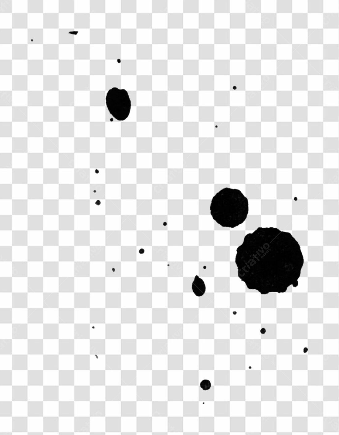 Icone de respingos de tinta PNG com fundo transparente