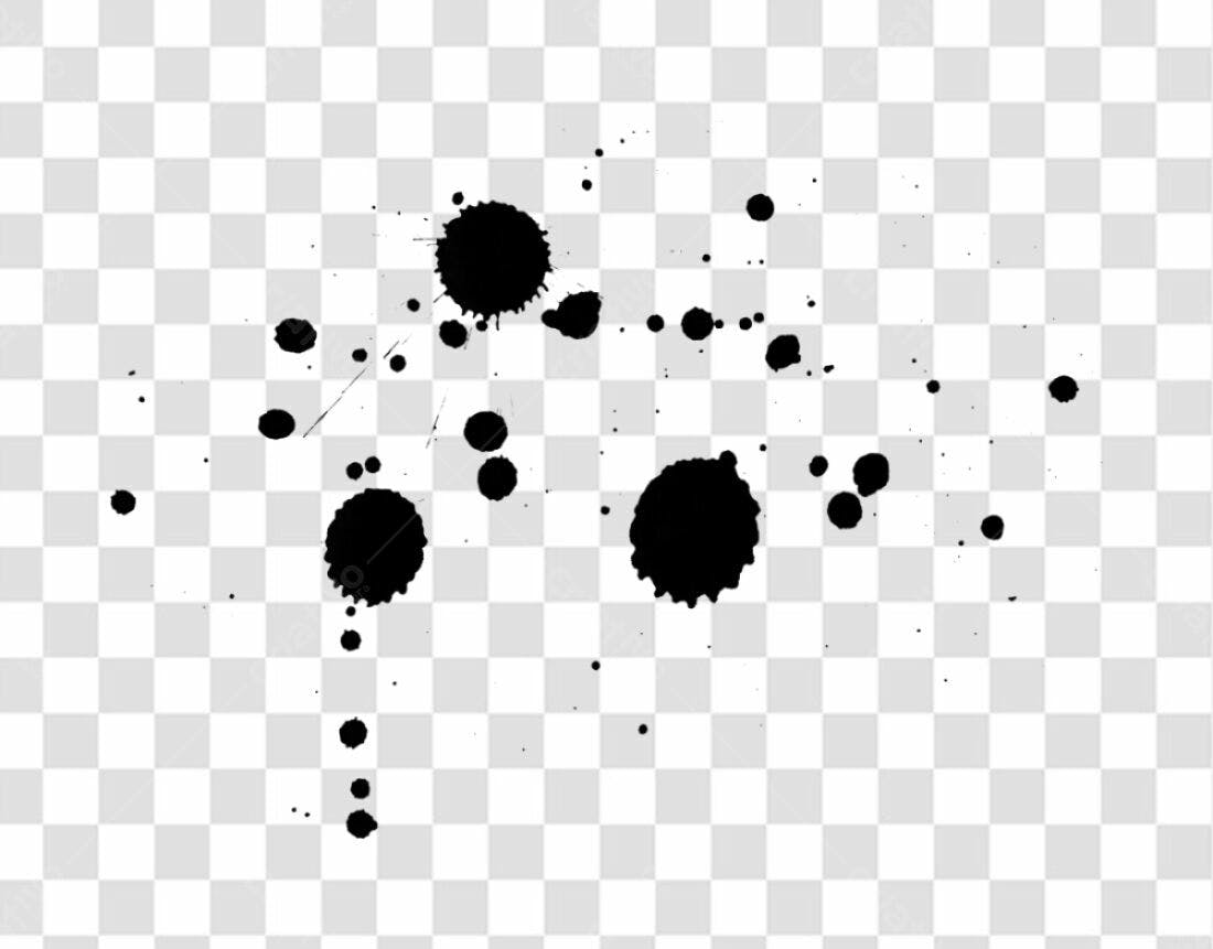 Icone respingos de tinta PNG com fundo transparente