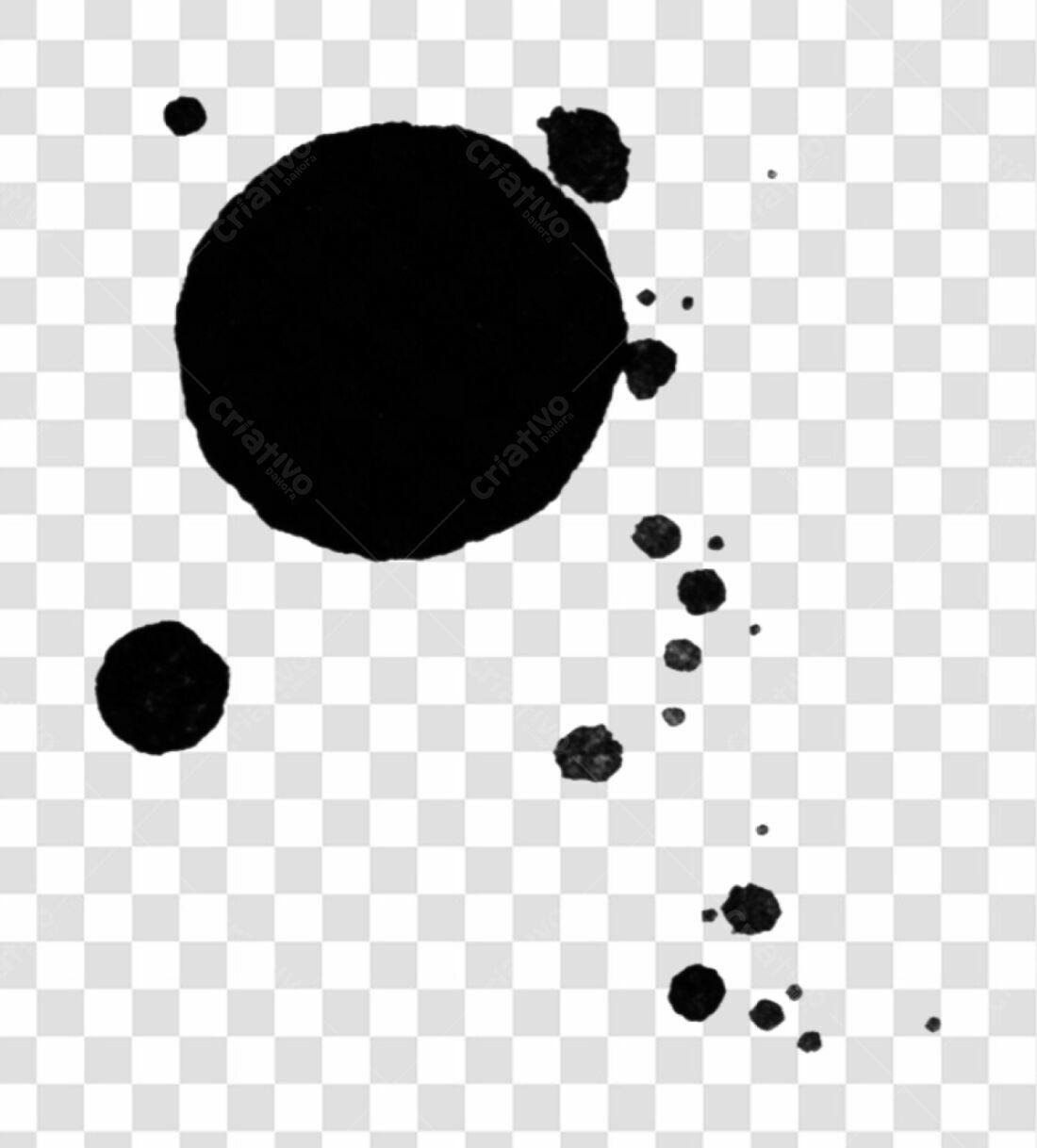 Icone de respingos de tinta PNG com fundo transparente