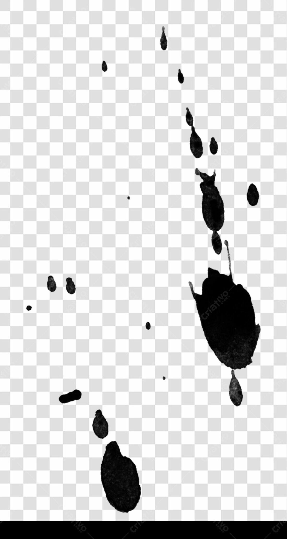 Icone de respingos de tinta PNG com fundo transparente