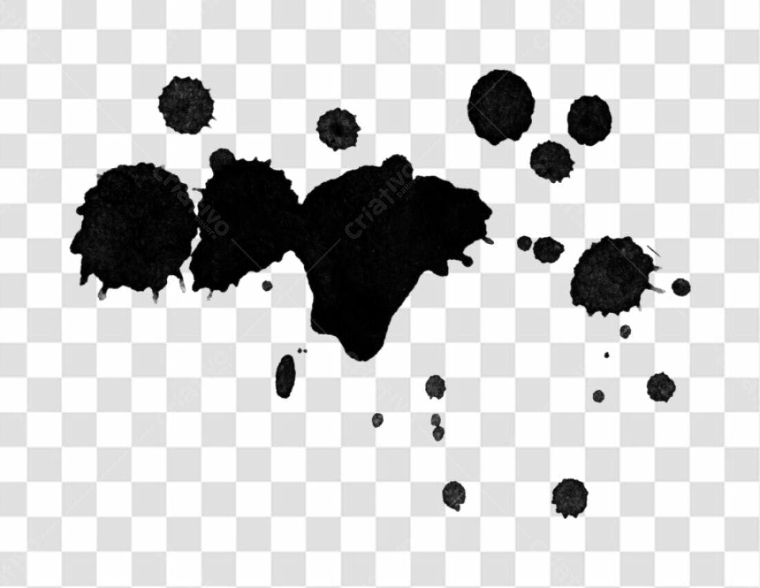 PNG Elementos gráficos abstratos em preto com fundo transparente