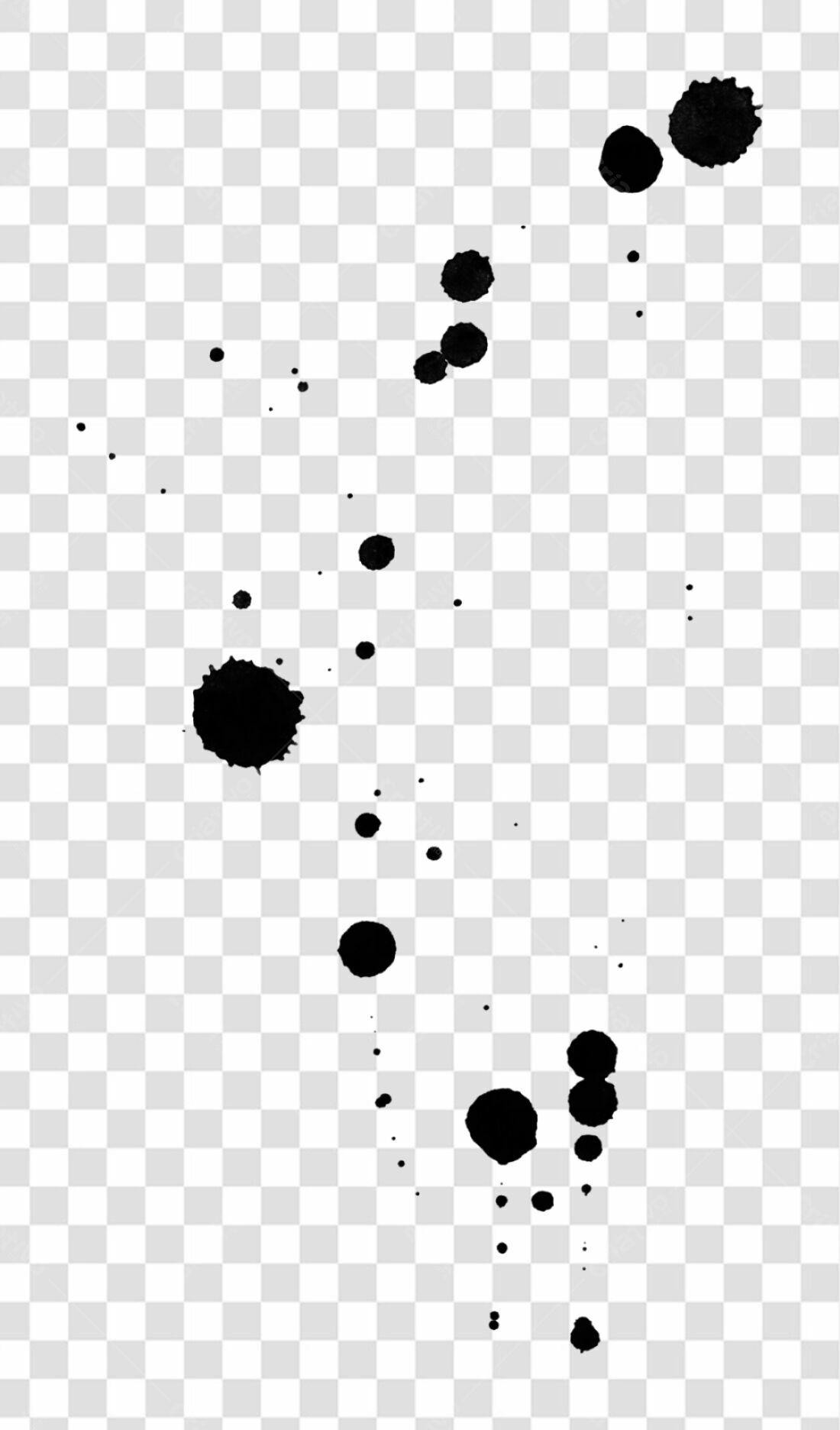 Icone Pingos de Tinta PNG com fundo transparente