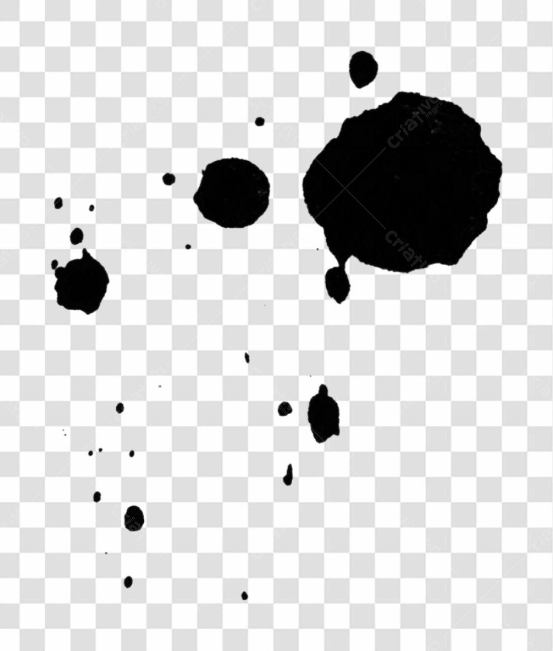 Icone de respingos de tinta PNG com fundo transparente