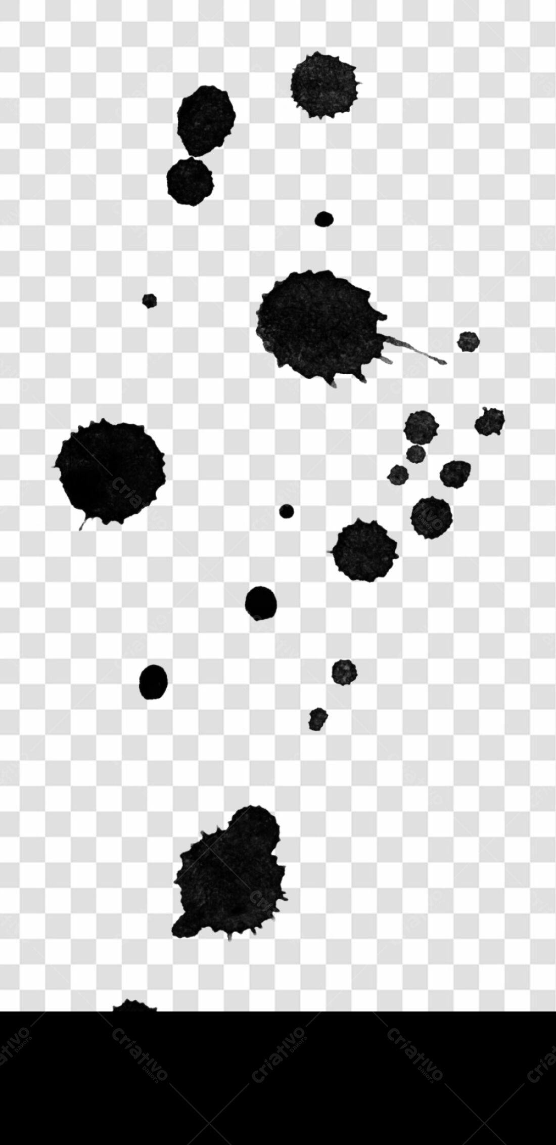 PNG Elementos gráficos abstratos pretos com fundo transparente