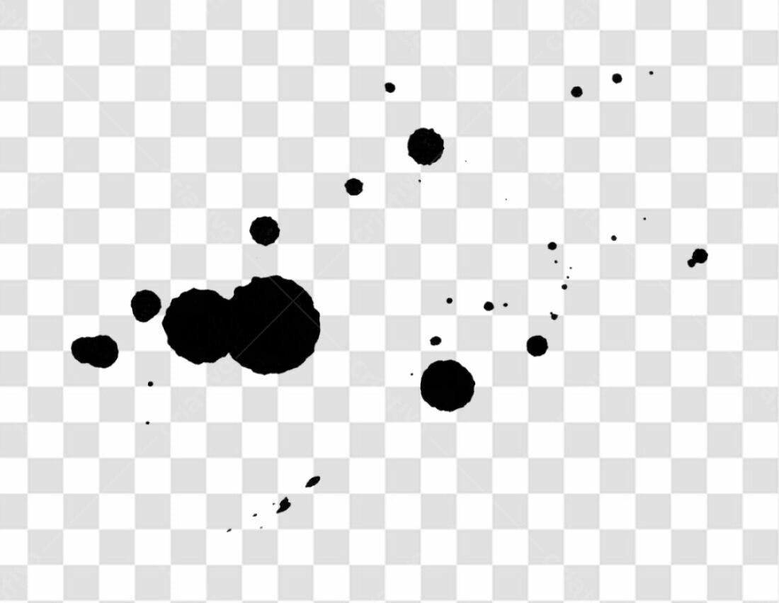 Icone Pingos de Tinta PNG com fundo transparente