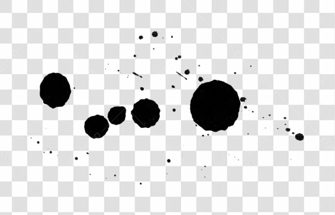 Icone de respingos de tinta PNG com fundo transparente