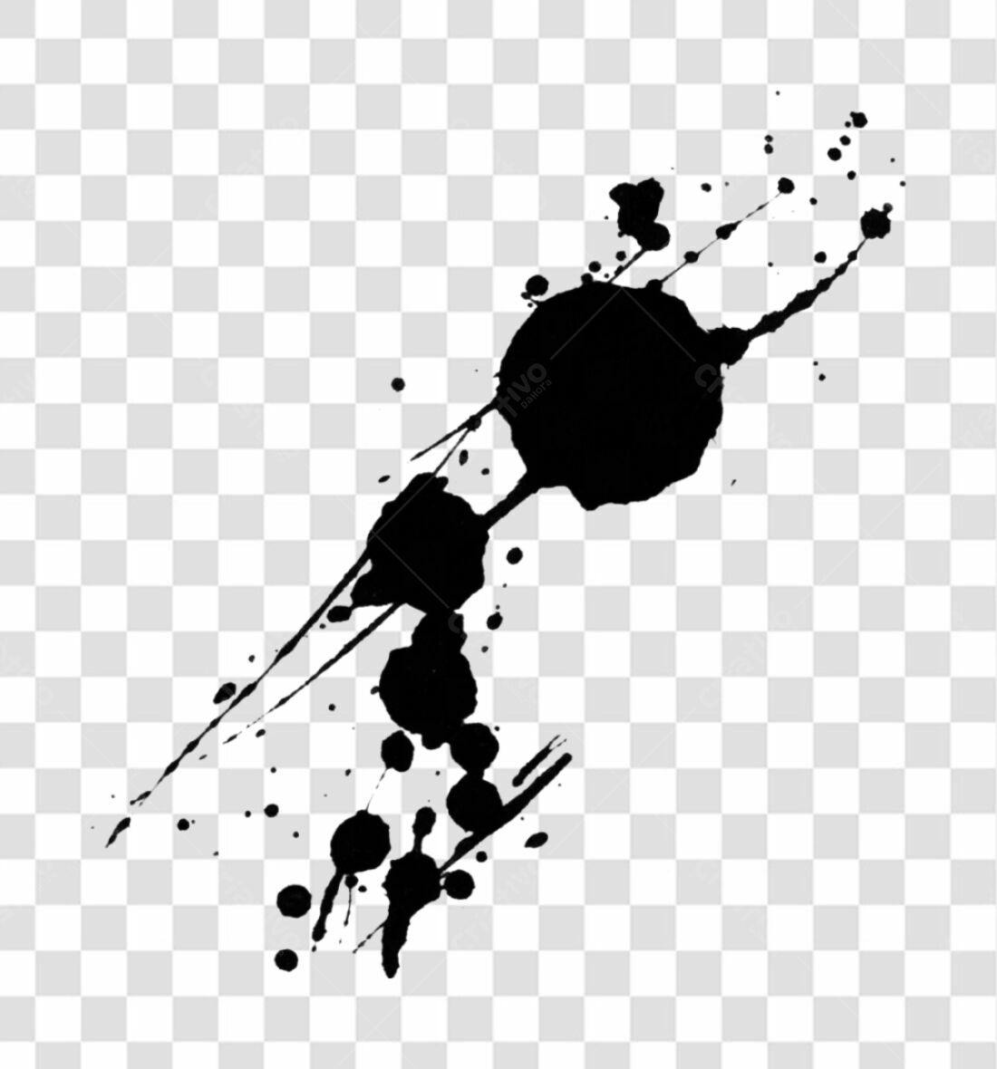 Icone abstrato tinta preta PNG com fundo transparente