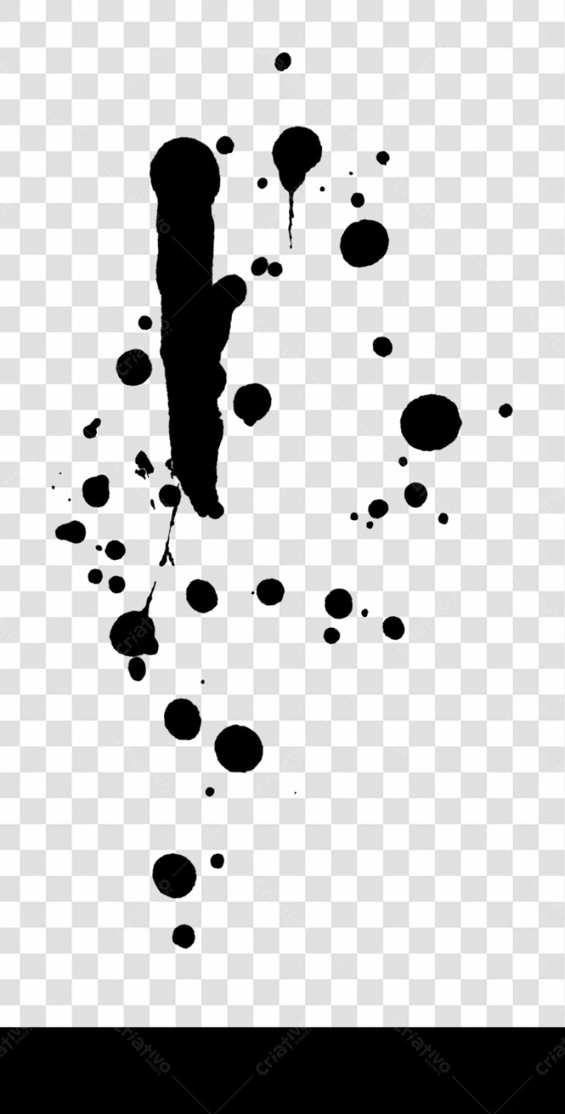Icone Gotas de Tinta PNG com fundo transparente