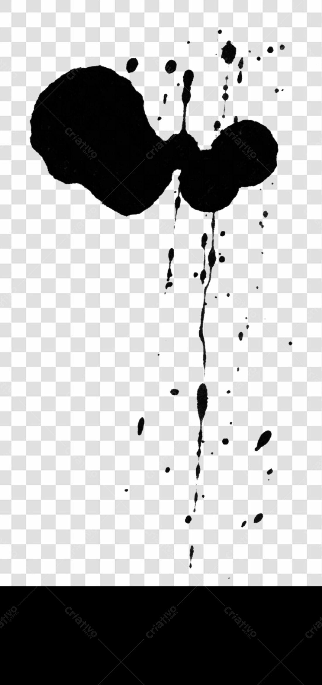 Icone de respingos de tinta PNG com fundo transparente