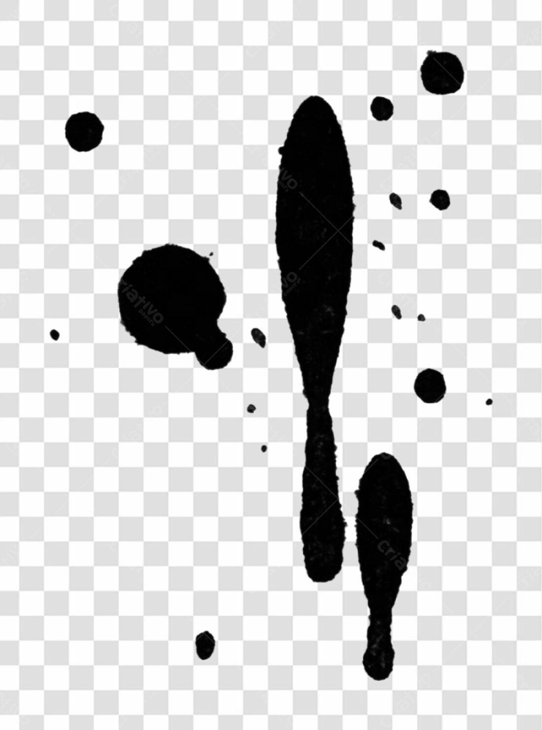 Icone abstrato em preto PNG com fundo transparente
