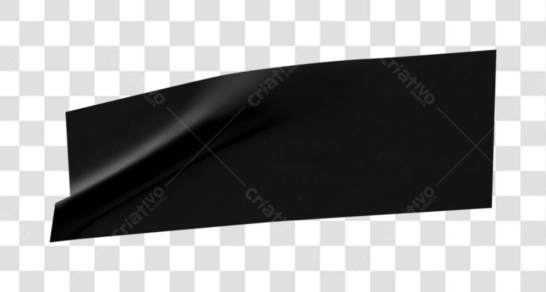 Banner Preto PNG com fundo transparente