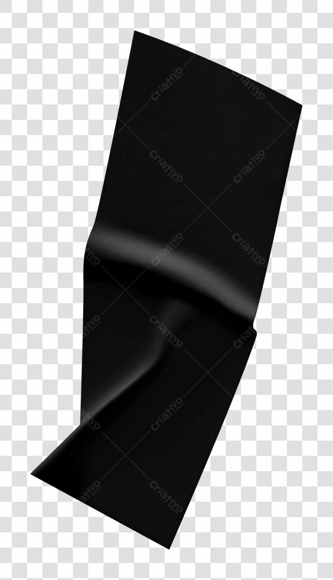 Banner Preto Elegante PNG com fundo transparente