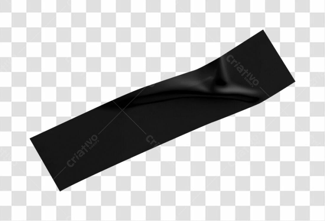 Fita Adesiva Preta PNG com fundo transparente