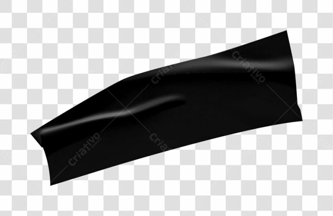 Fita Adesiva Preta PNG com fundo transparente