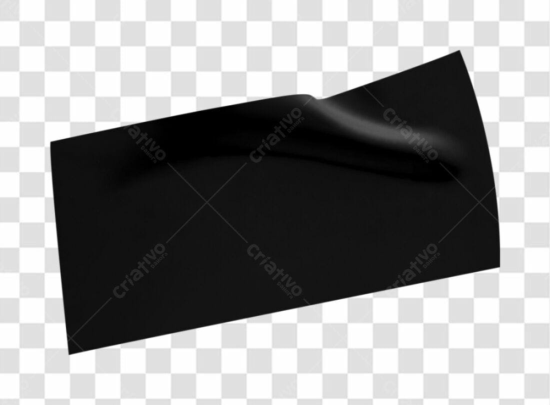 Banner Preto PNG com fundo transparente