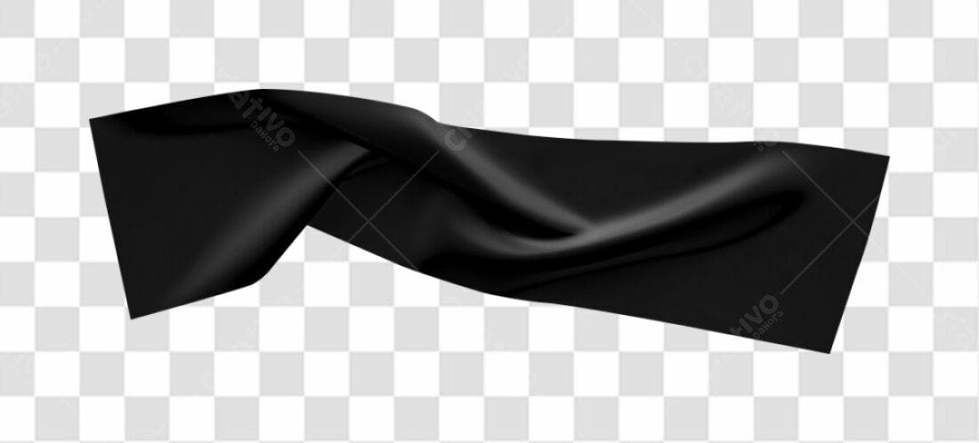 Banner Preto Elegante PNG com fundo transparente