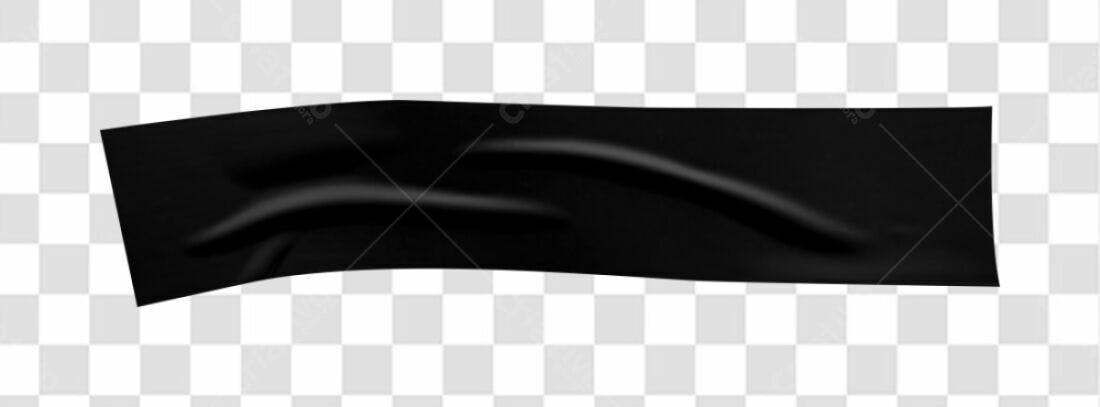 Banner Fita Adesiva Preta PNG com fundo transparente