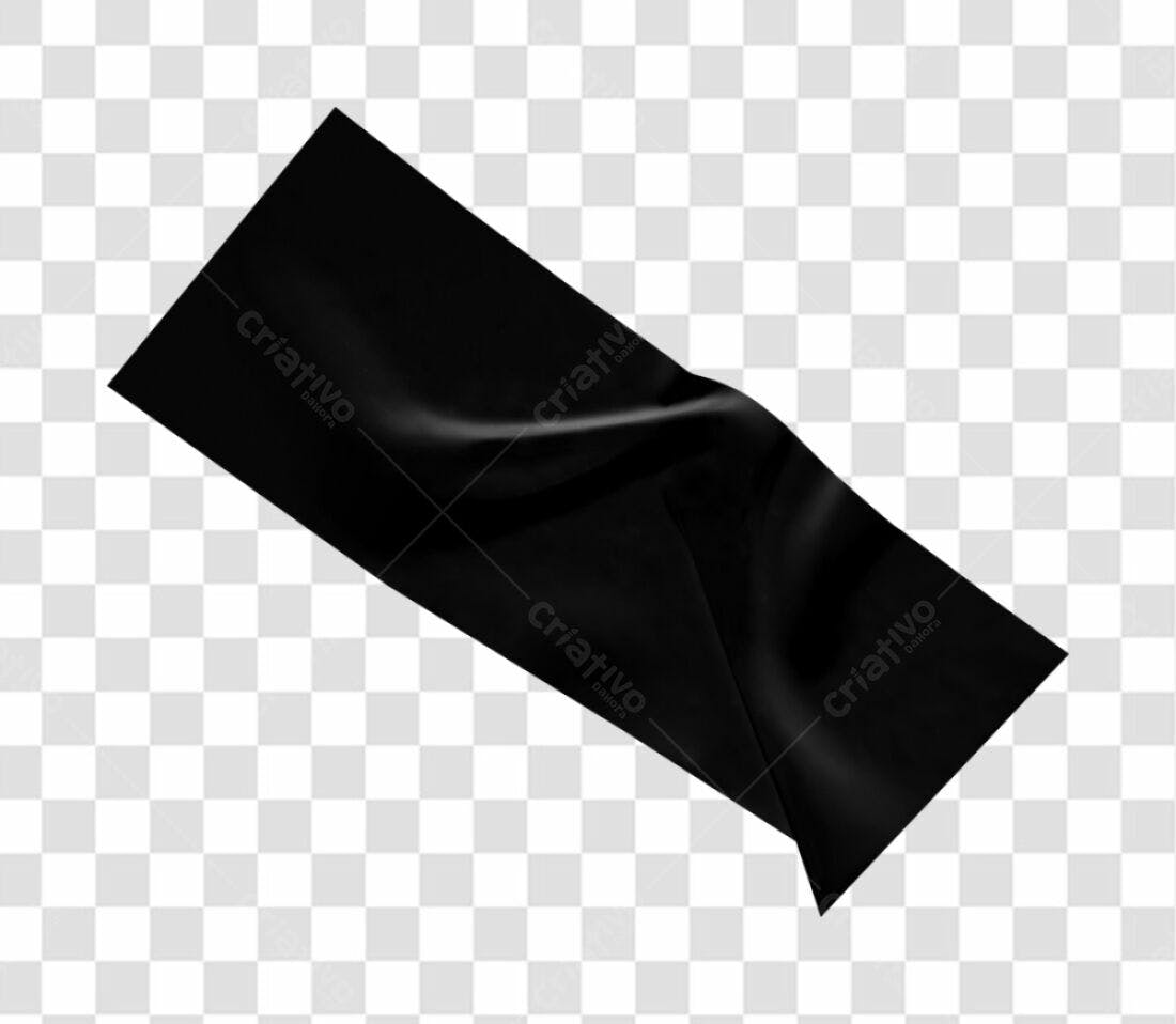 Banner Preto PNG com fundo transparente