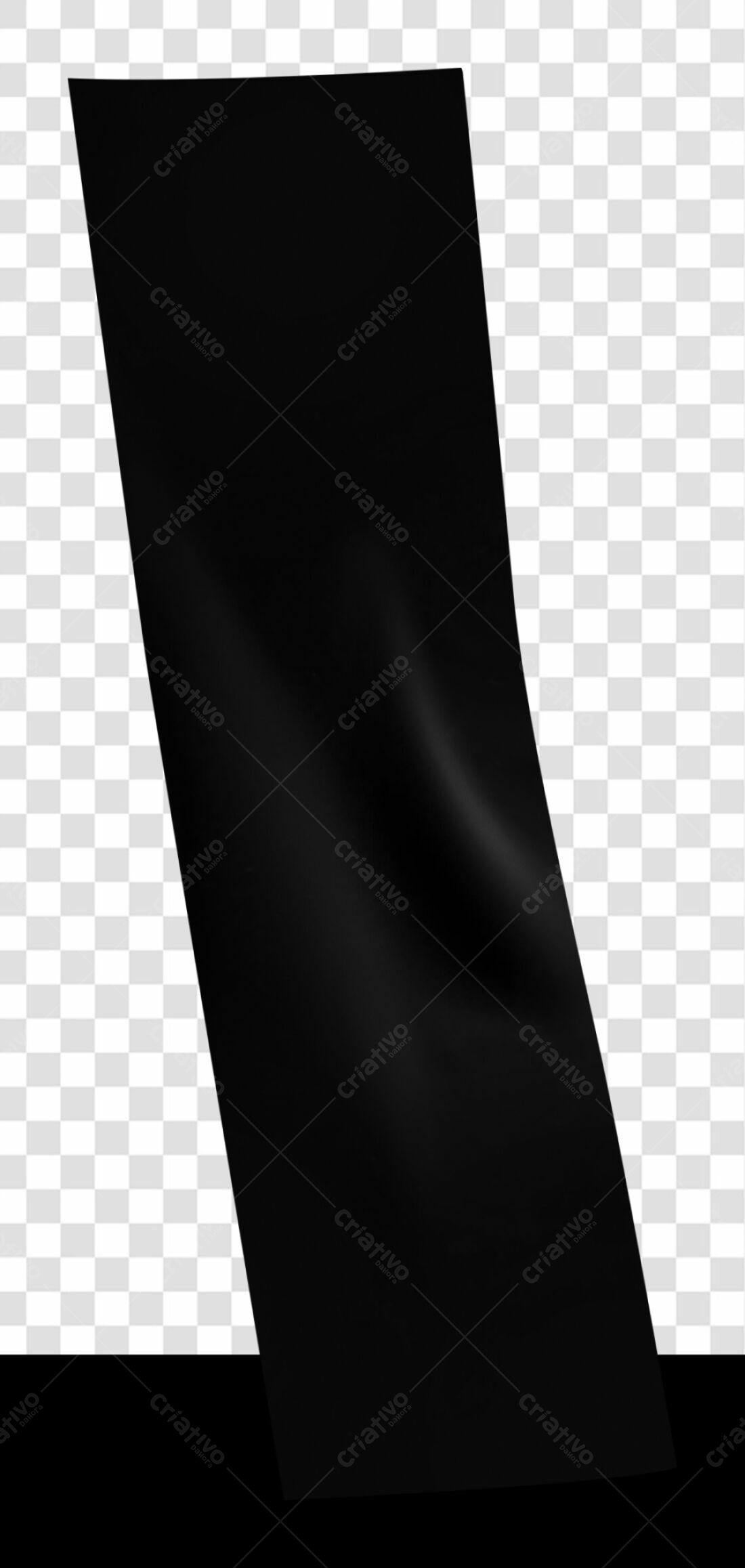 Banner Preto PNG com fundo transparente