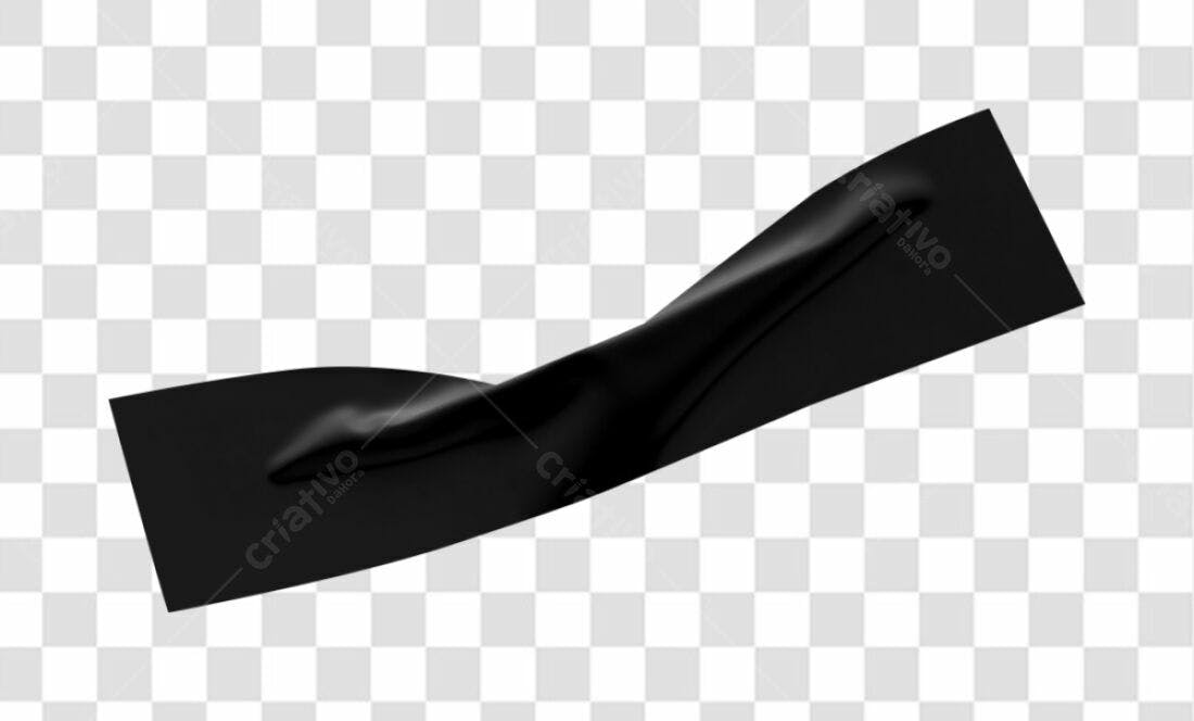 Fita Adesiva Preta PNG com fundo transparente
