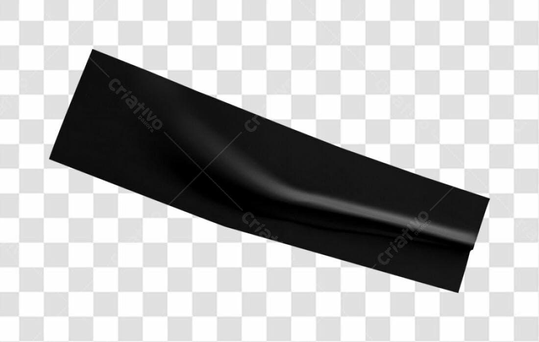 Banner Fita Preta PNG com fundo transparente