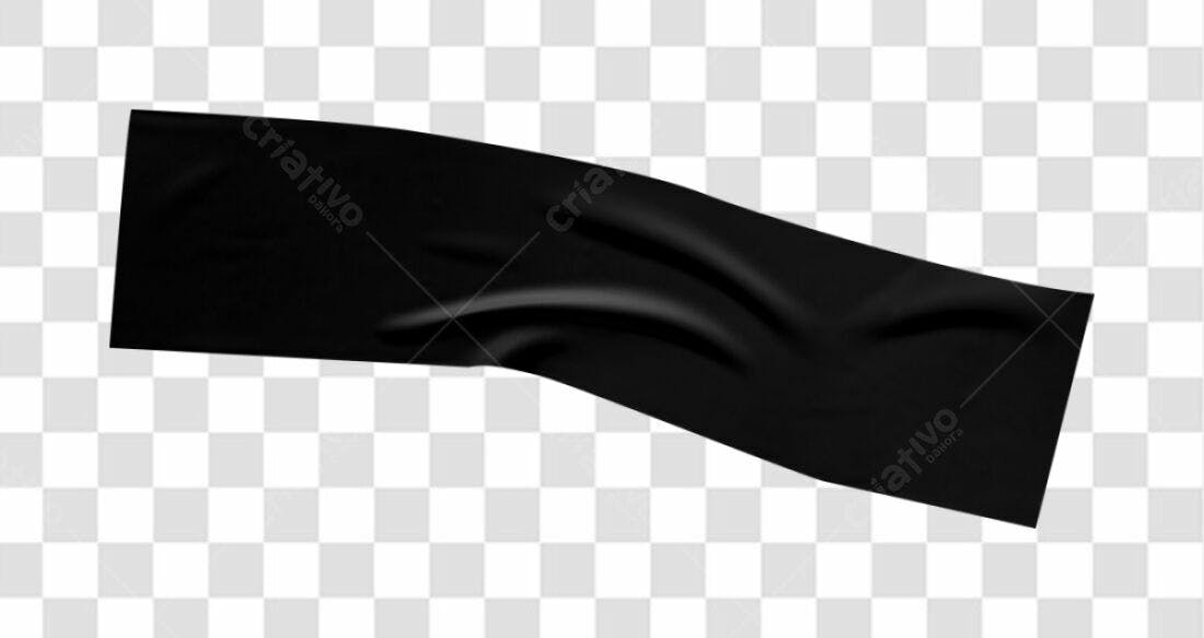 Banner Preto PNG com fundo transparente