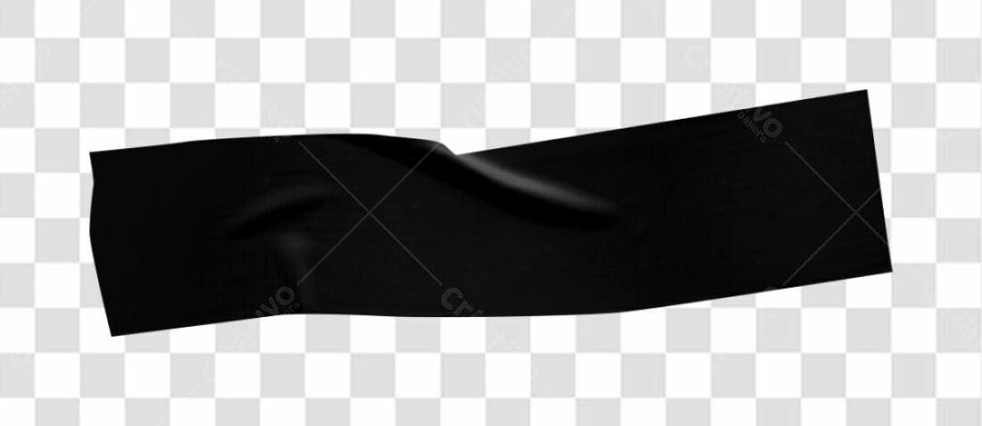 Fita Adesiva Preta PNG com fundo transparente