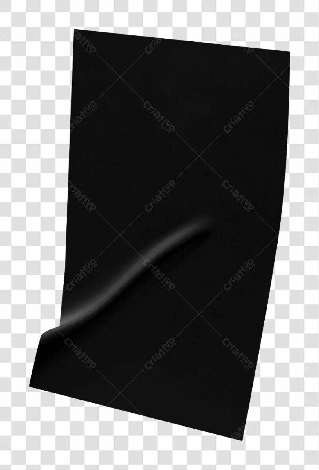 Banner Preto PNG com fundo transparente