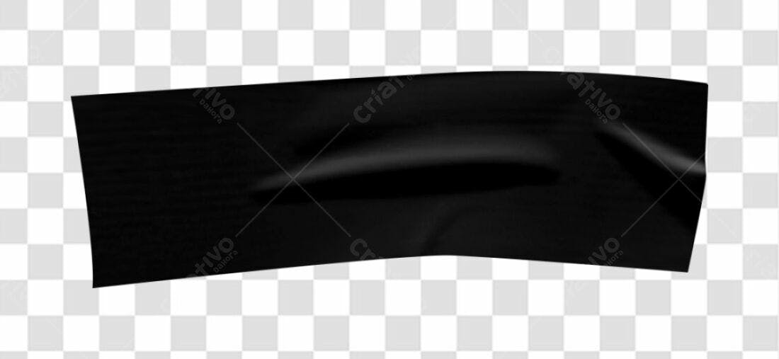 Fita Adesiva Preta PNG com fundo transparente