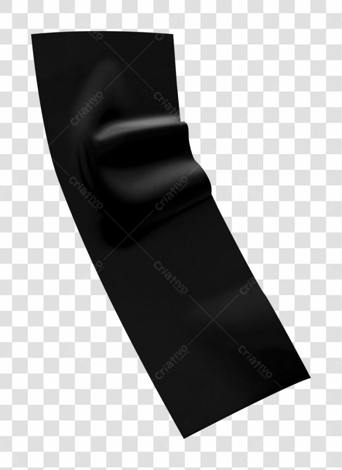 Fita Adesiva Preta PNG com fundo transparente