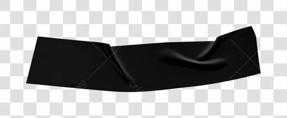 Fita Adesiva Preta PNG com fundo transparente