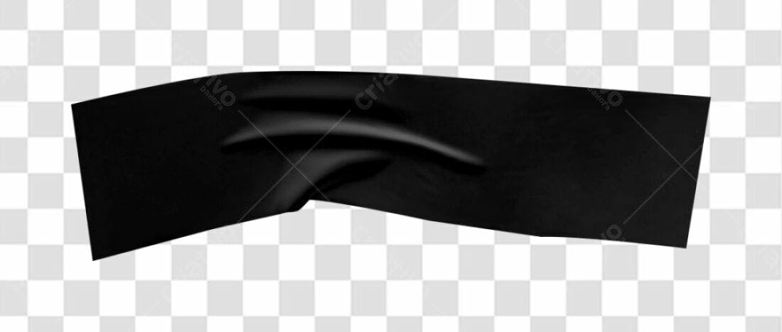 Fita Adesiva Preta PNG com fundo transparente