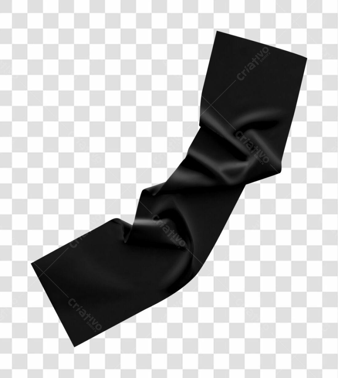 Banner Preto Elegante PNG com fundo transparente