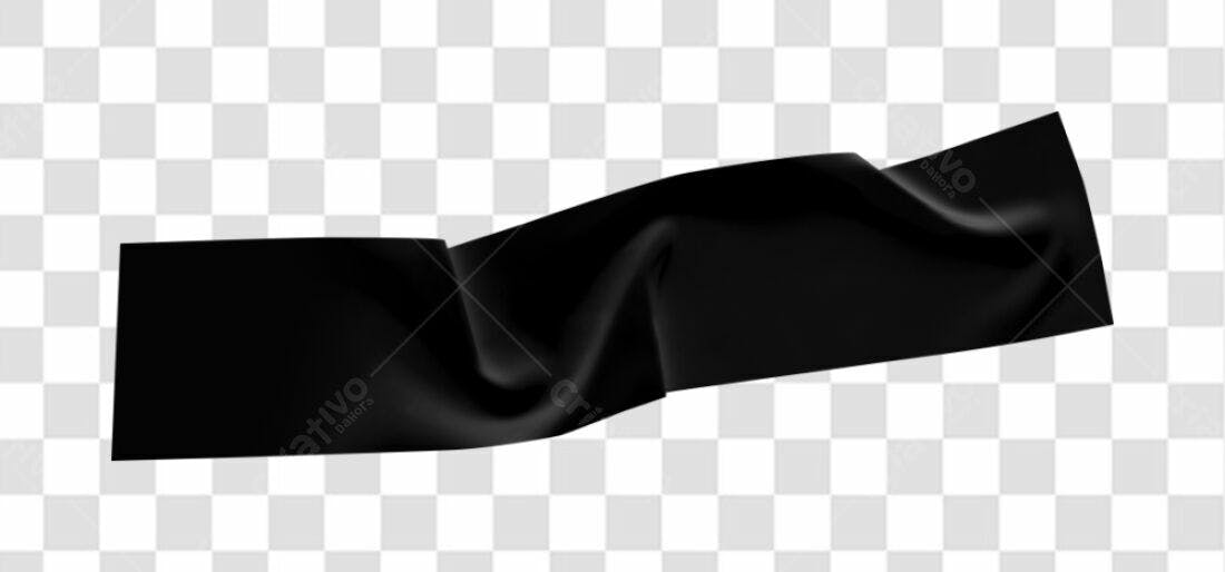 Banner Preto Elegante PNG com fundo transparente