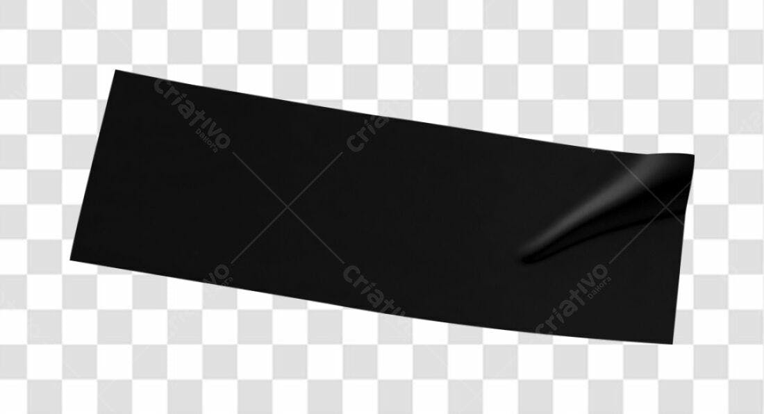 Fita Adesiva Preta PNG com fundo transparente