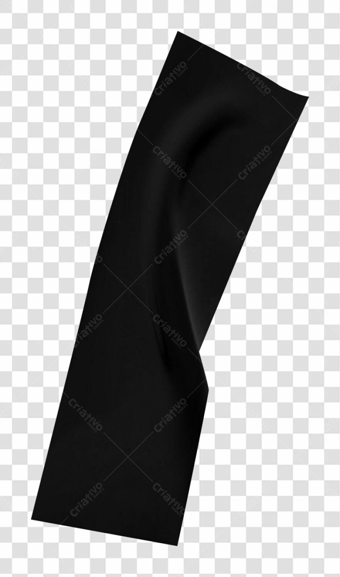 Banner preto PNG com fundo transparente