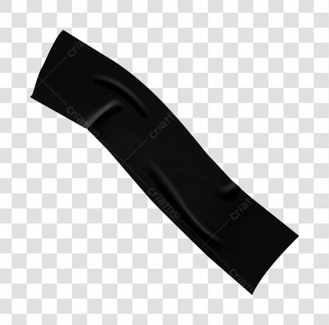 Fita Adesiva Preta PNG com fundo transparente