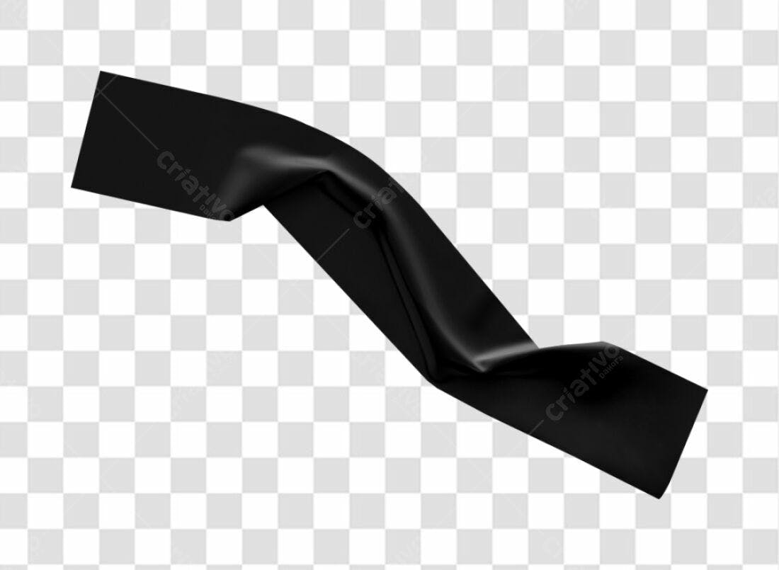 Banner preto elegante PNG com fundo transparente