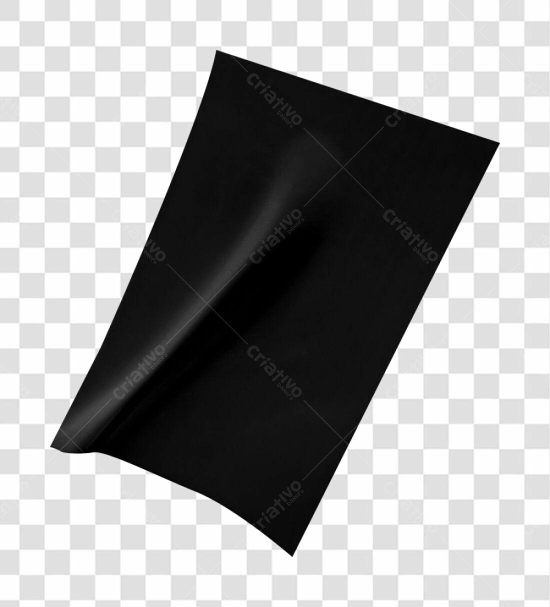 Banner Preto PNG com fundo transparente