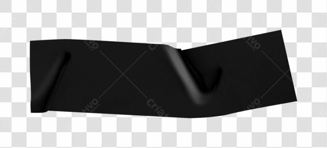 Fita Adesiva Preta PNG com fundo transparente