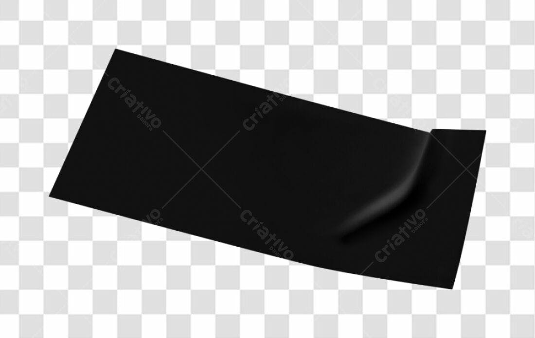 Fita Adesiva Preta PNG com fundo transparente