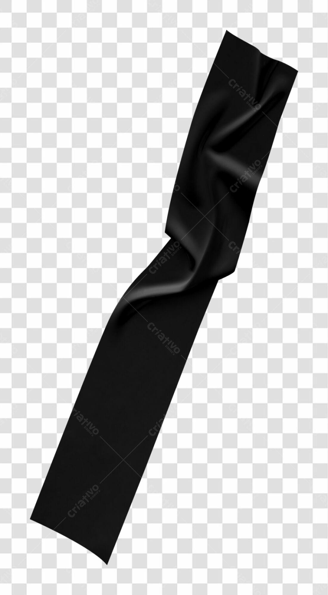 Banner Preto Elegante PNG com fundo transparente