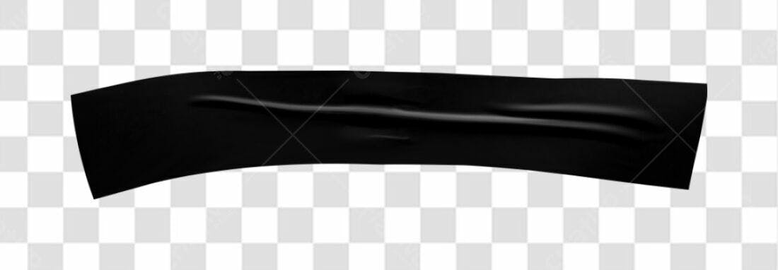 Fita Adesiva Preta PNG com fundo transparente