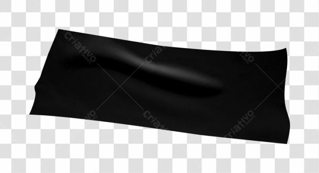 Fita Adesiva Preta PNG com fundo transparente